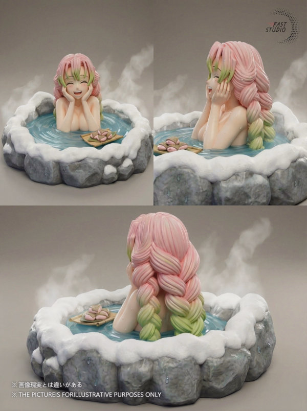 Kimetsu no Yaiba Fast Studio Kanroji Mitsuri in Hot Spring Resin Statue 4