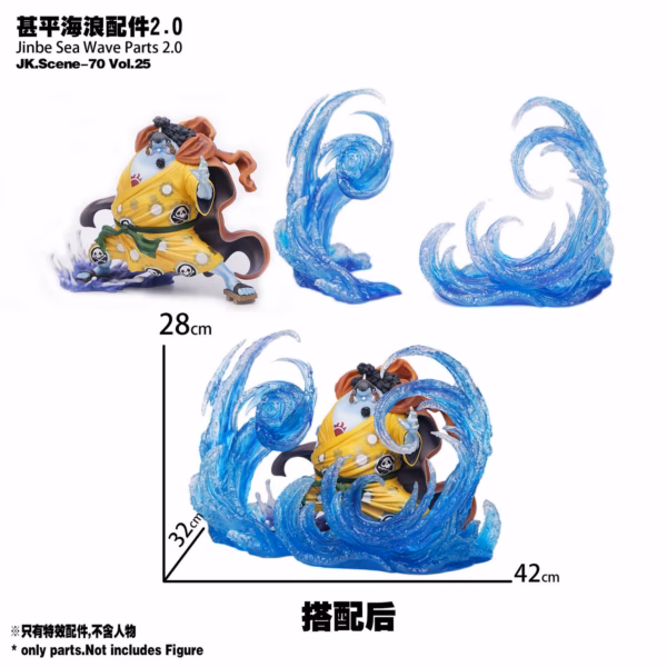 One Piece Jacksdo Studio Sea Wave Parts Resin Statue 3