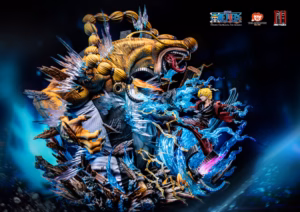 One Piece Jimei Palace Sanji Vs Queen Licensed Resin Statue