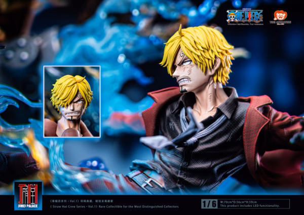 One Piece Jimei Palace Sanji Vs Queen Licensed Resin Statue 6