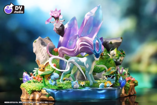 Pokemon DY Studio Suicune and Pokemon in the Afternoon Sun Resin Statue 1