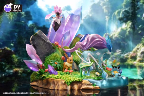 Pokemon DY Studio Suicune and Pokemon in the Afternoon Sun Resin Statue 3