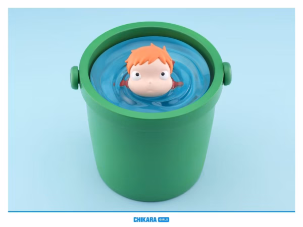 Ponyo Bucket CHIKARA Studio Ponyo Bucket Resin Statue 1