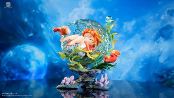 Ponyo KYUU Studio Ponyo In Her Sleep Resin Statue 2