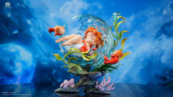 Ponyo KYUU Studio Ponyo In Her Sleep Resin Statue 3