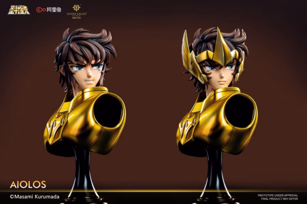 Saint Seiya Zodiakos Studio Gold Saint Aiolos Licensed Resin Statue 8