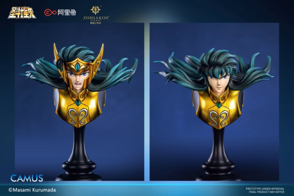 Saint Seiya Zodiakos Studio Gold Saint Camus Licensed Resin Statue 9