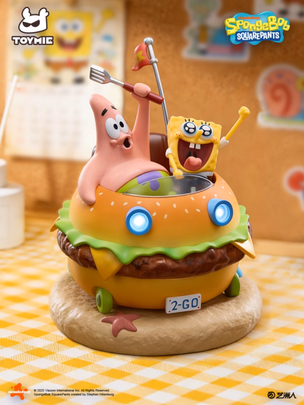 SpongeBob TOYMIE Studio SpongeBob SquarePants Krabby Patty Magnetic Car 2