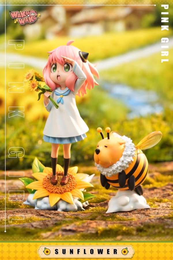 Spy x Family WAKUWAKU Studio Sunflower Anya Resin Statue 1