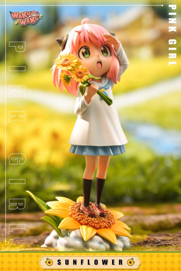 Spy x Family WAKUWAKU Studio Sunflower Anya Resin Statue 2