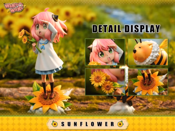 Spy x Family WAKUWAKU Studio Sunflower Anya Resin Statue 3