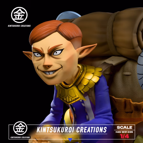 The Legend of Zelda Kintsukuroi Creations Happy x Angry Mask Salesman Resin Statue 5