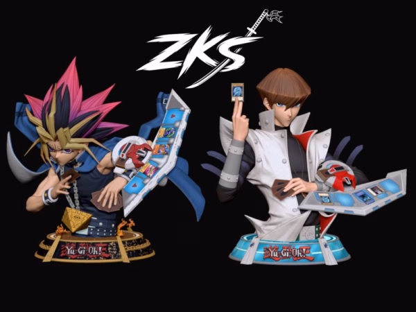 YuGiOh Zenkai Studio Seto Kaiba Bust Resin Statue 2