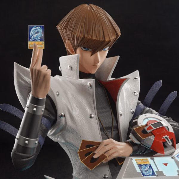 YuGiOh Zenkai Studio Seto Kaiba Bust Resin Statue 3