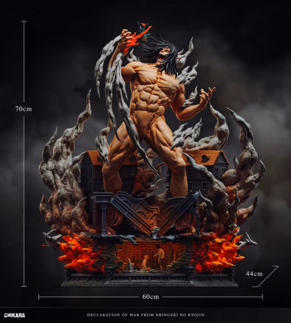 Attack On Titan Chikara Studio Declare war Eren Resin Statue 3