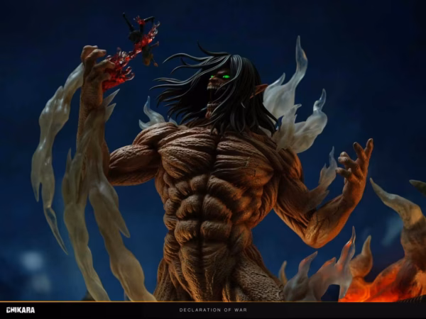 Attack On Titan Chikara Studio Declare war Eren Resin Statue 4 1