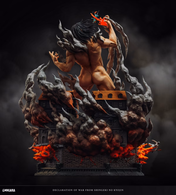 Attack On Titan Chikara Studio Declare war Eren Resin Statue 4