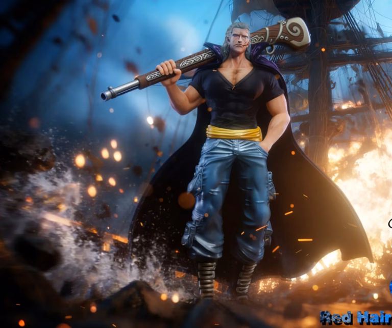 One Piece Gold Peter Studio Benn Beckman Red Hair Pirates Resin Statue