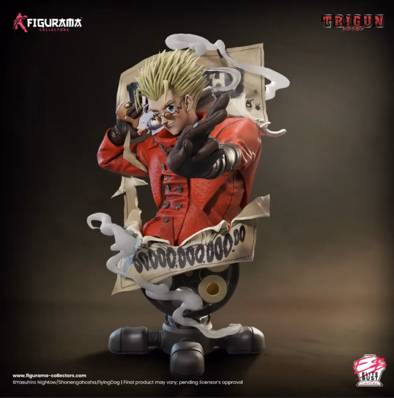 Trigun Figurama Vash The Stampede Bust Licensed Resin Statue