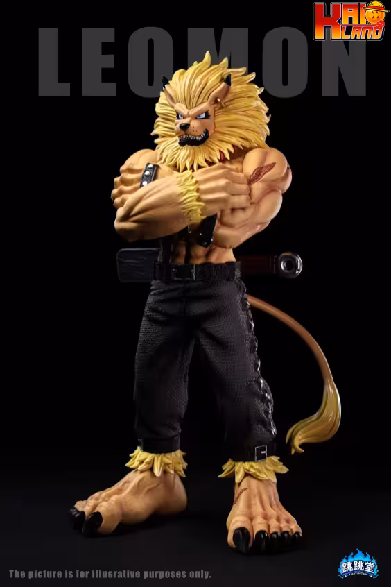 Digimon TiaoTiao Hall Studio Leomon Resin Statue