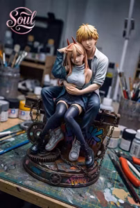 Chainsaw Man Soul Studio Denji x Power Resin Statue