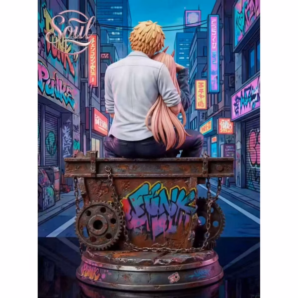 Chainsaw Man Soul Studio Denji x Power Resin Statue 2