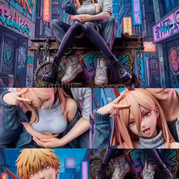 Chainsaw Man Soul Studio Denji x Power Resin Statue 3