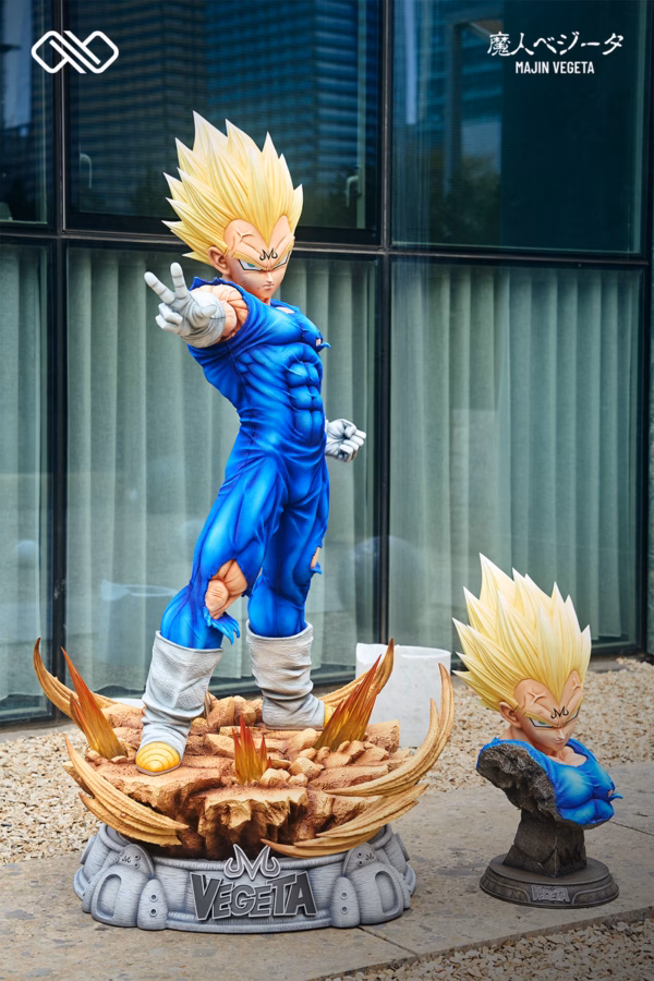 Dragon Ball Infinite Studio Majin Vegeta Life Size Resin Statue 2