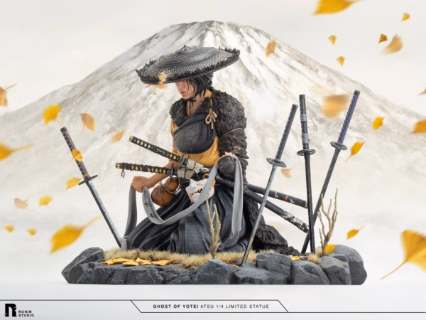 Ghost of Yotei Ronin Studio Atsu Resin Statue 3