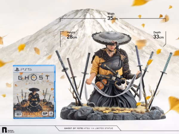 Ghost of Yotei Ronin Studio Atsu Resin Statue 8