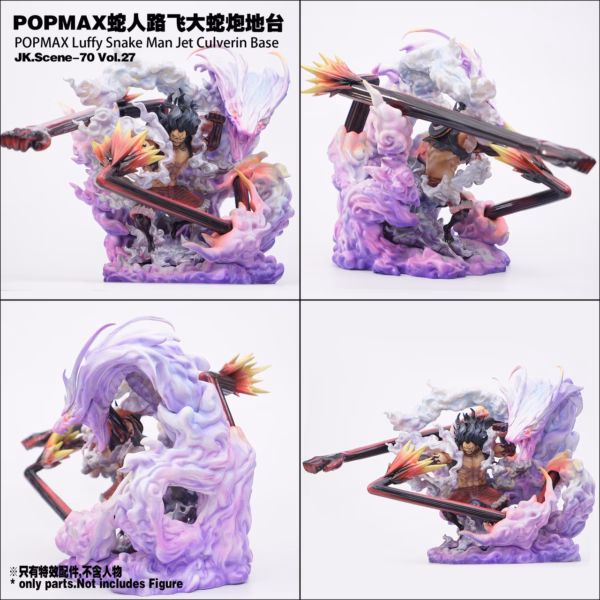 One Piece JacksDo Studio PopMax Luffy Snake Man Jet Culverin Base Resin Statue 1