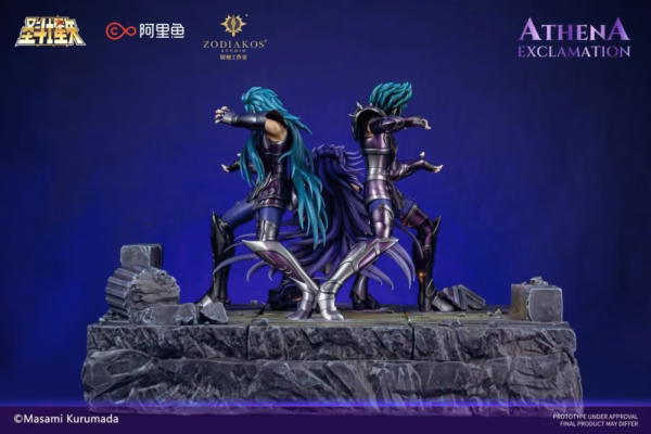 Saint Seiya Zodiakos Studio Athena Exclamation Licensed Resin Statue 6