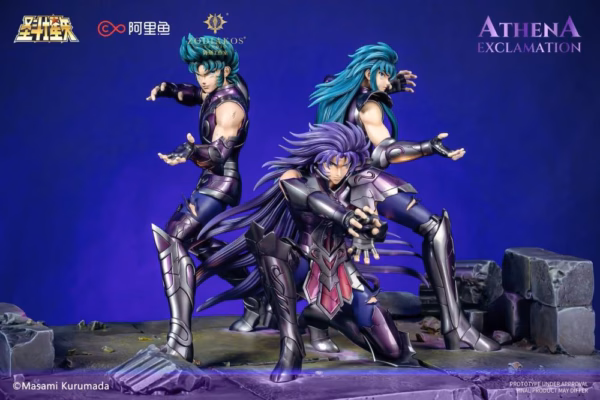 Saint Seiya Zodiakos Studio Athena Exclamation Licensed Resin Statue 7