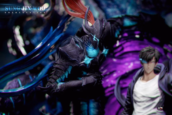 Solo Leveling Niren Studio Sung Jin Woo Shadow Monarch Resin Statue 2