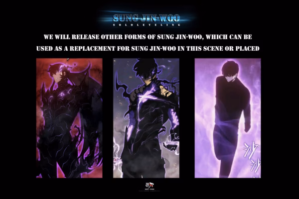 Solo Leveling Niren Studio Sung Jin Woo Shadow Monarch Resin Statue 6