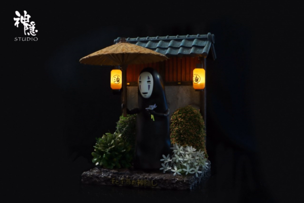 Spirited Away ShenYin Studio No face Man Rainy Night Mind Resin Statue 1
