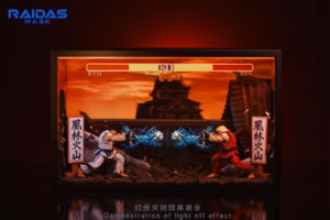 Street Fighter Raidas Mask Studio Ryu vs Ken Resin Statue