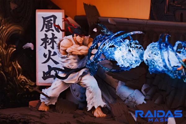 Street Fighter Raidas Mask Studio Ryu vs Ken Resin Statue 4