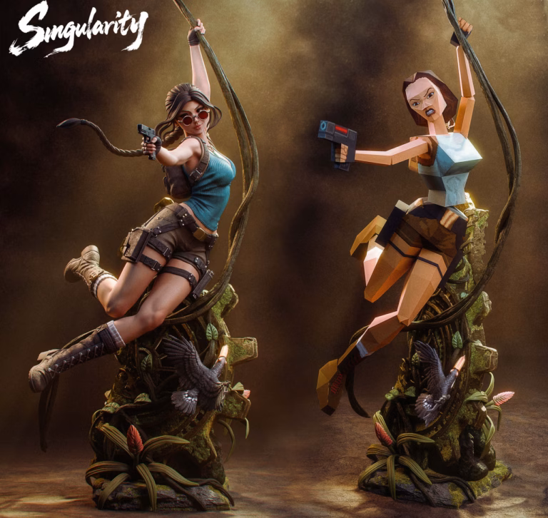 Tomb Raider Singularity Studio Lara Croft Resin Statue