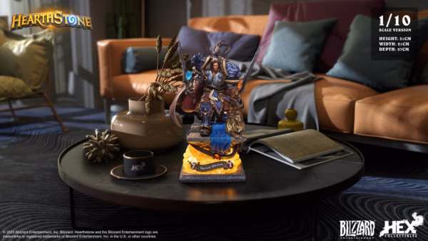 World of Warcraft HEX Collectibles × Blizzard Hearthstone Varian Wrynn Licensed Resin Statue 1