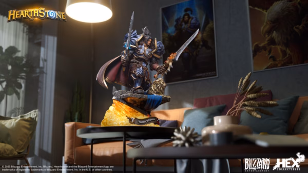 World of Warcraft HEX Collectibles × Blizzard Hearthstone Varian Wrynn Licensed Resin Statue 2