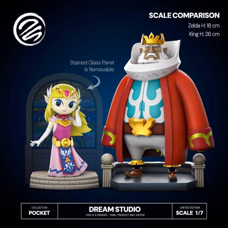 The Legend of Zelda Dream Studio Princess Zelda WW X King of Hyrule WW Resin Statue