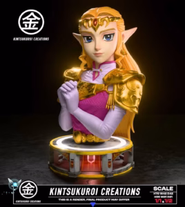 The Legend of Zelda Kintsukuroi Creations Zelda Princess Bust Resin Statue