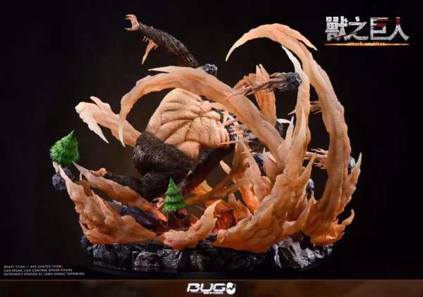 Attack On Titan Bug Studio Beast Resin Statue 2