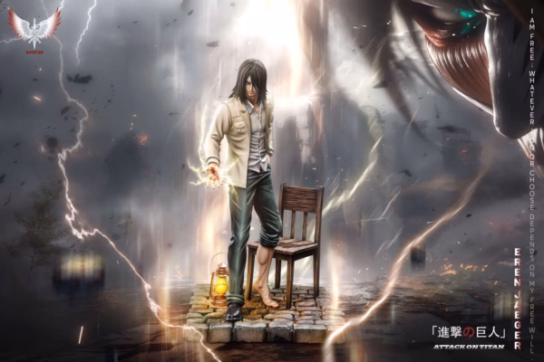 Attack On Titan Saoirse Studio Eren Jaeger Resin Statue 2