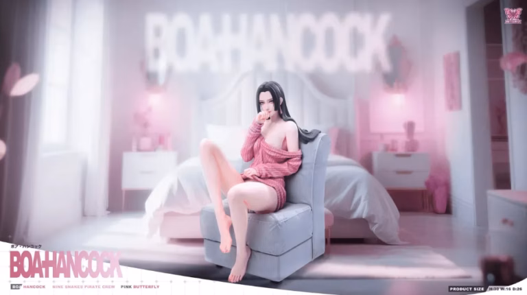 One Piece Pink Butterfly Studio Boa Hancock Resin Statue