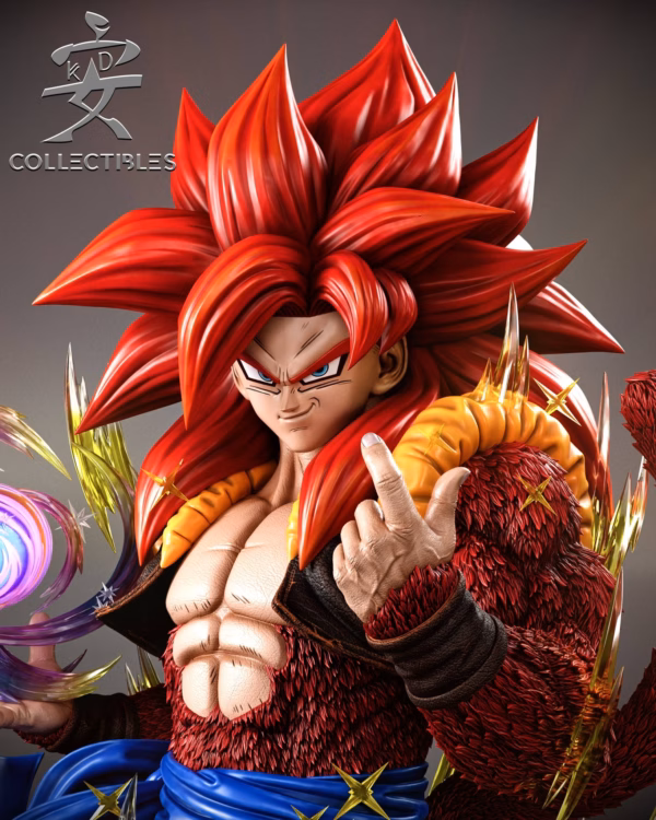 Dragon Ball KD Collectibles SSJ4 Gogeta Bust Resin Statue 3