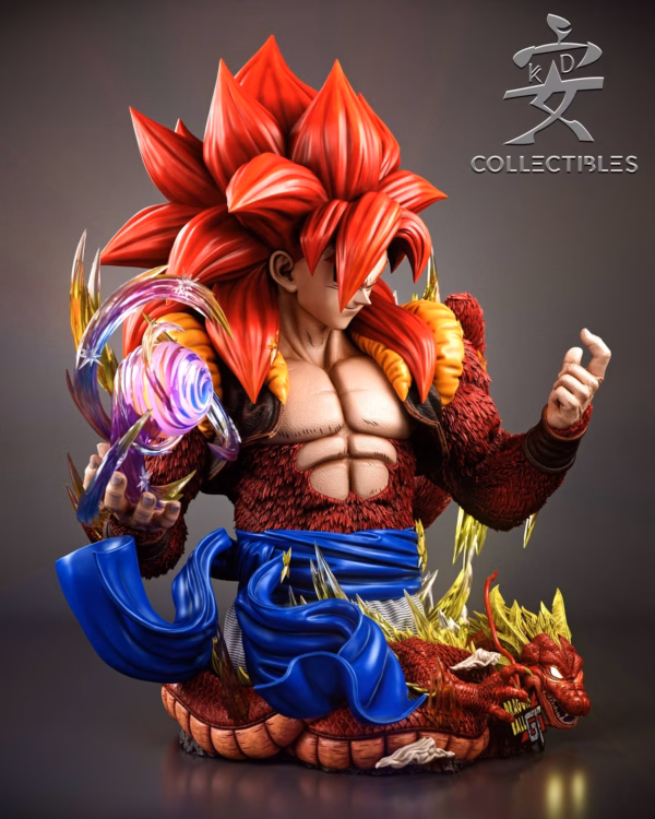 Dragon Ball KD Collectibles SSJ4 Gogeta Bust Resin Statue 7