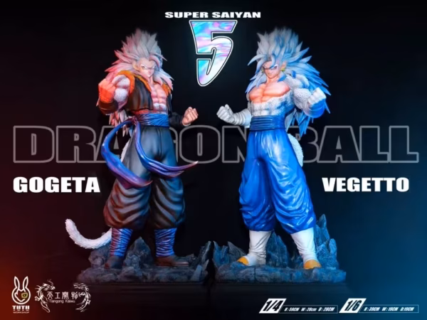 Dragon Ball TG Tiangong Kaiwu x Tutu Workshop Saiyan Fusion 5 Resin Statue 2