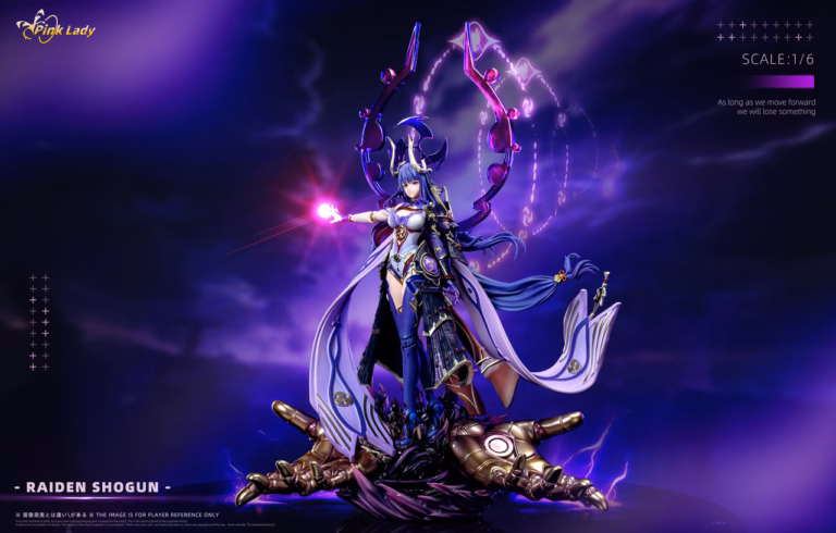 Genshin Impact Pink Lady Studio Raiden Shogun Resin Statue